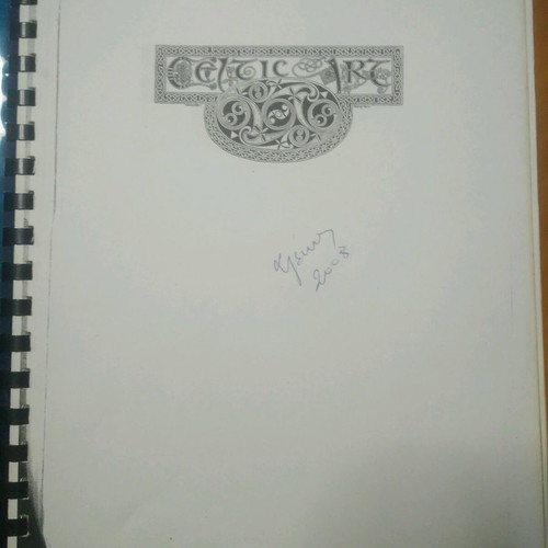 Celtic art book used with instructions and sketches