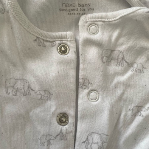 Next baby rompers like new, up to 1 month, all together