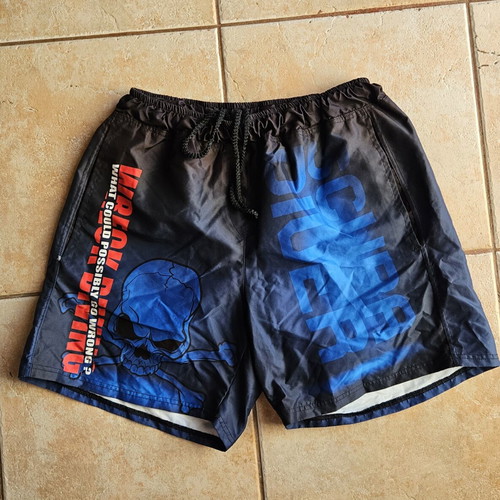 Athlon swim shorts new, size L, black and blue