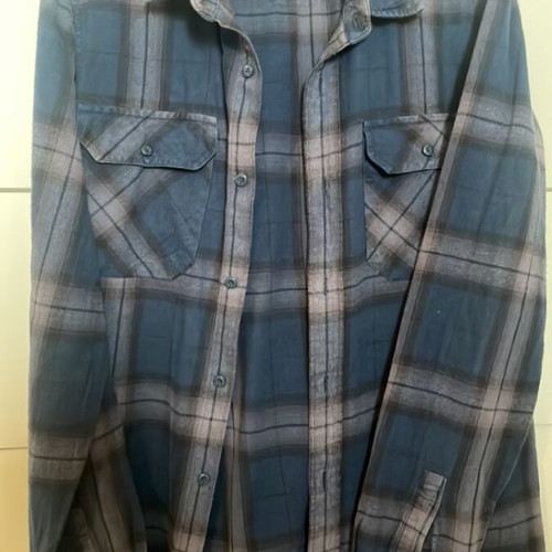 Dickies men's cotton shirt medium used, blue