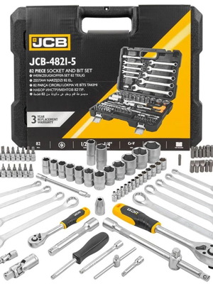 JCB 82-Piece Socket Set New