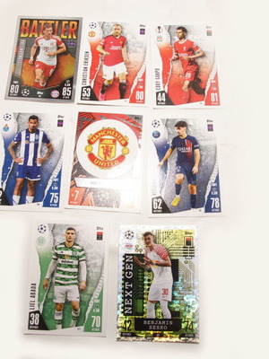 Κάρτες Match Attax σαν καινούργιες, πακέτο 8 τεμαχίων
