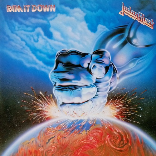 Judas Priest Ram It Down vinyl like new, 1988 first edition