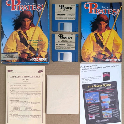 Sid Meier's Pirates! MicroProse Atari ST like new
