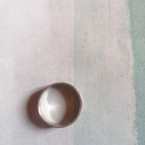 Men's silver 925 wedding ring new with spiral wave pattern no 68 (US 12)