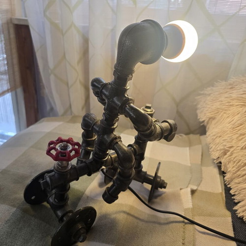 Art table lamp