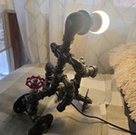 Art table lamp