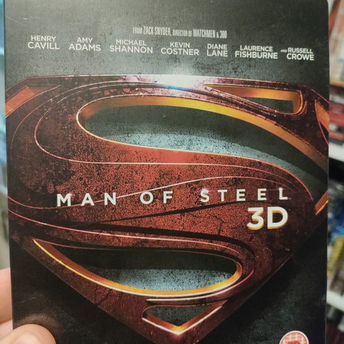 Man of Steel 3D Blu-ray like new, SteelBook limited edition