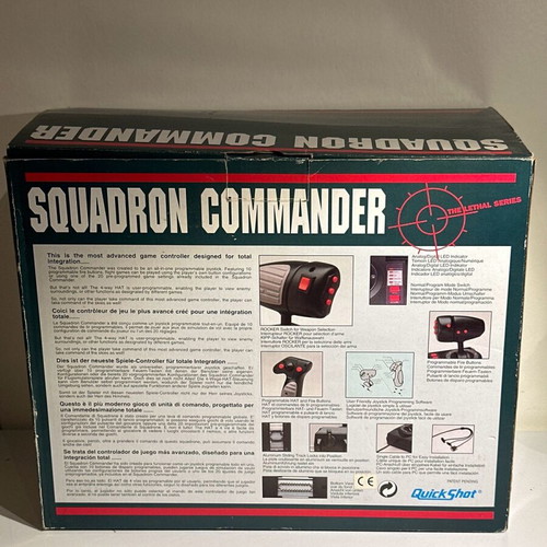 Squadron Commander Quickshot QS-202 vintage joystick like new for Windows 95