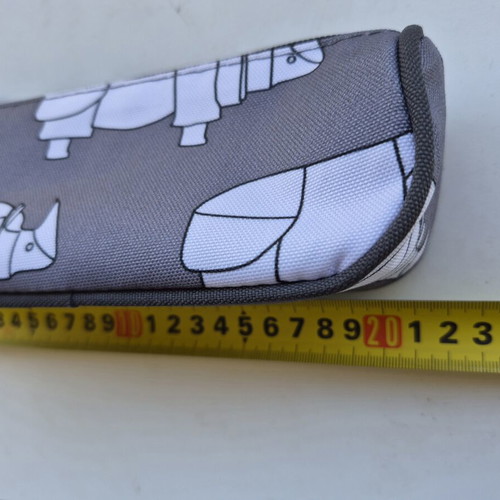 Pencil Case new with rhinoceros design, 20 cm