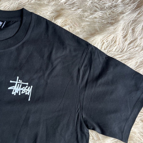 Stussy Basic Logo Tee new, sizes M, L, XL, black and white