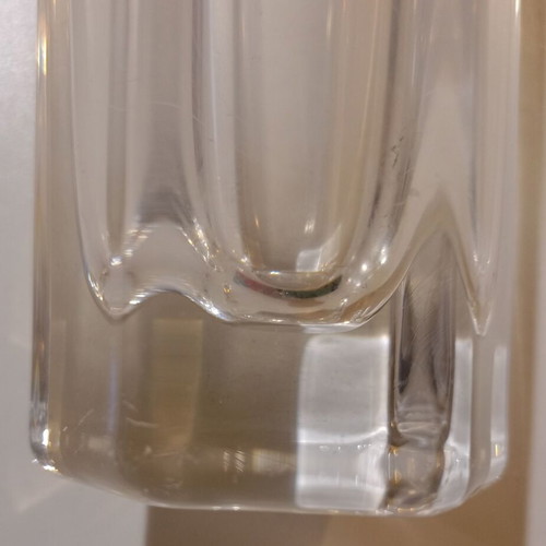 Crystal vase used, heavy and simple design