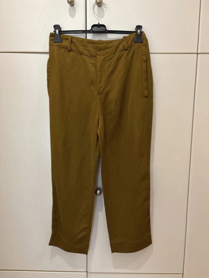 Zara satin pants like new, gold color, size S