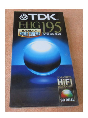 TDK VHS Extra High Grade 195 minutes sealed new