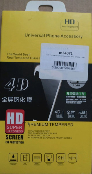 FULL TEMPERED GLASS XIAOMI MI NOTE 10 LITE