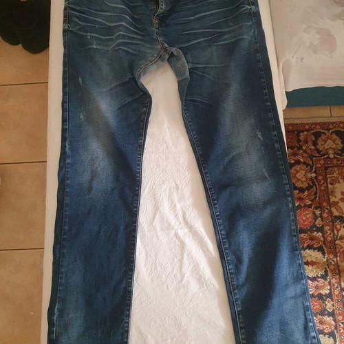 Blue men's jeans used, size 38, Flex style