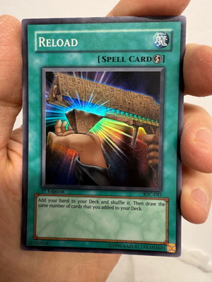 Κάρτα YU-GI-OH Reload gold σε άριστη κατάσταση