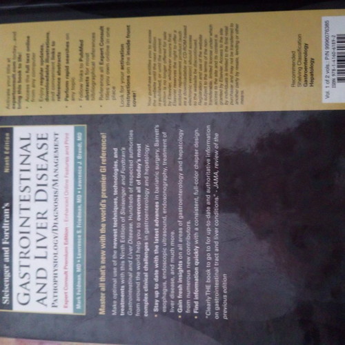 Sleisenger and Fordtran's Gastrointestinal and Liver Disease book like new, English