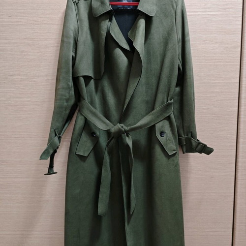 Zara coat like new, green, size M
