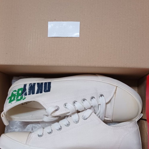DKNY athletic shoes used, beige, size 36