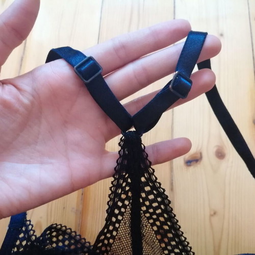 Calvin Klein lace bra 75B, black with beige cups