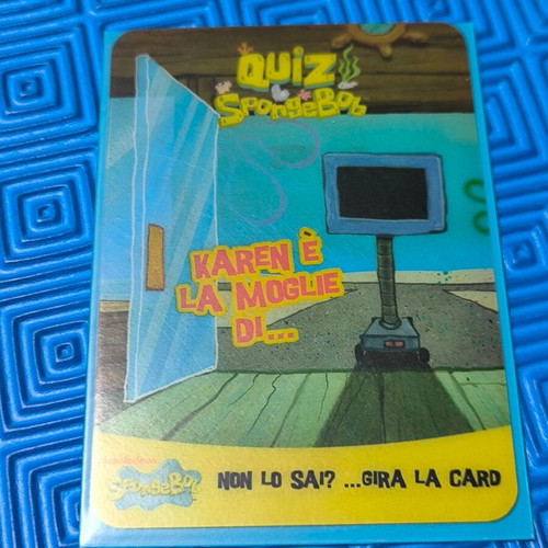 SpongeBob SquarePants collectible card set of 5 like new with sleeves