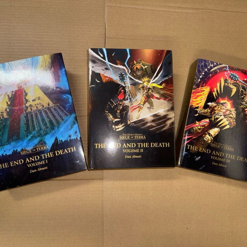 The Horus Heresy Siege of Terra The End and the Death Volumes I-II-III new hardback books