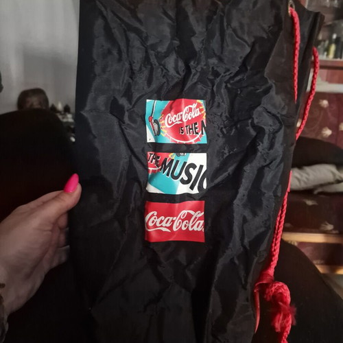 Vintage waterproof drawstring shoulder bag Goody's Coca-Cola 1992