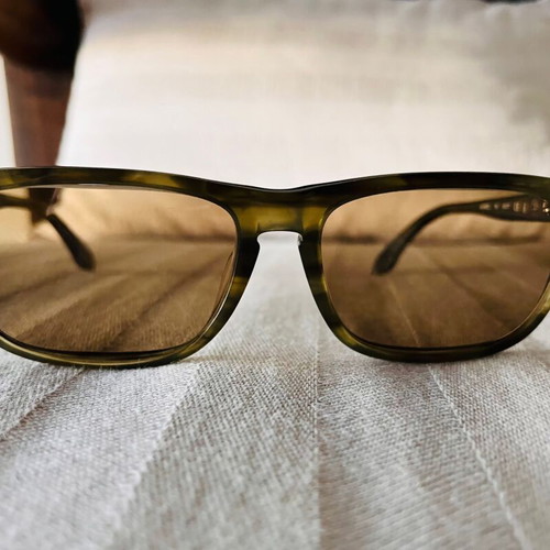 Calvin Klein sunglasses unisex, green acetate frame, prescription lenses