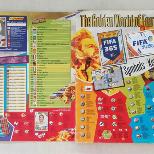 Fifa 365 Panini 2018 sticker album used, 28 missing stickers