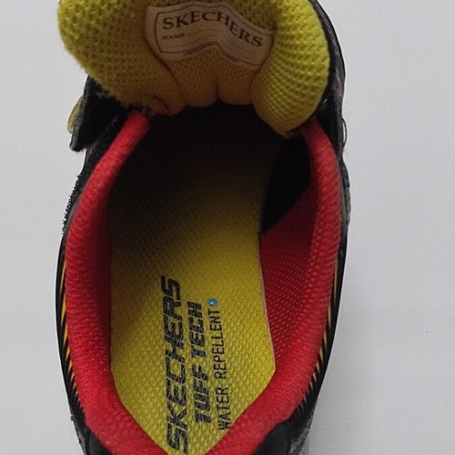 Skechers kids athletic shoes size 32 like new black and red