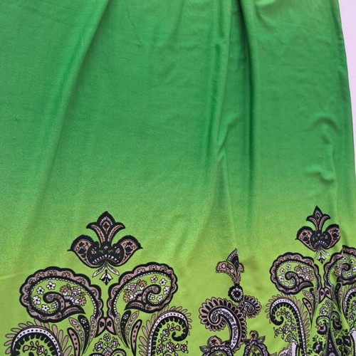 Maxi summer dress used, green, size M