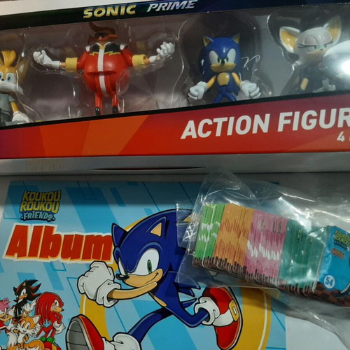 Sonic Koukouroukou Set Album With Stickers And Figures New