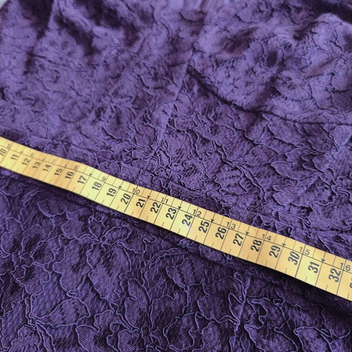Diane von Furstenberg elastic lace dress purple like new XS/S