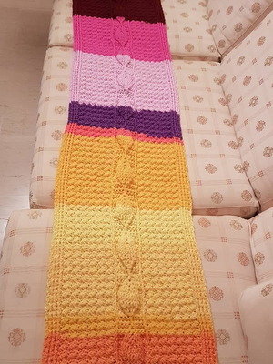 Handmade knitted scarf made to order