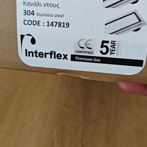 Inox Linear Shower Drain 50cm Stainless Steel New