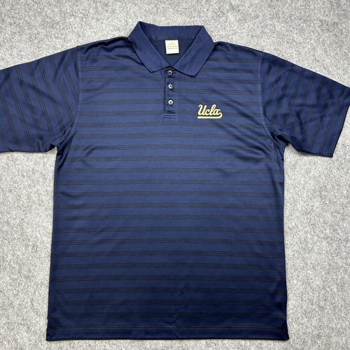 Adidas UCLA Polo shirt used, navy blue, size M