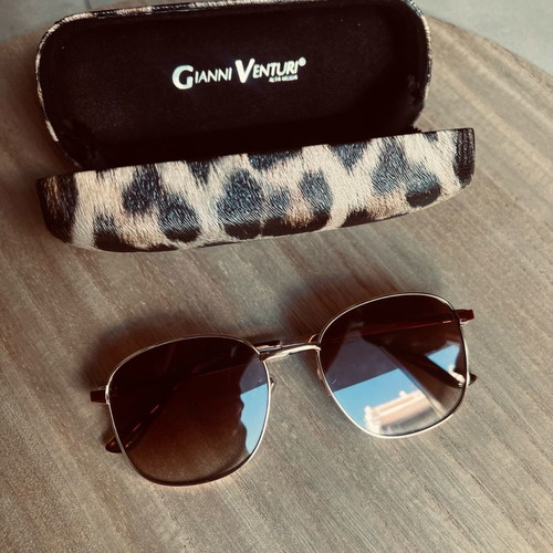 Gianni Venturi sunglasses new, brown and gold tones