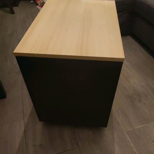 Dromeas office furniture used, desk with drawers and bookshelf
