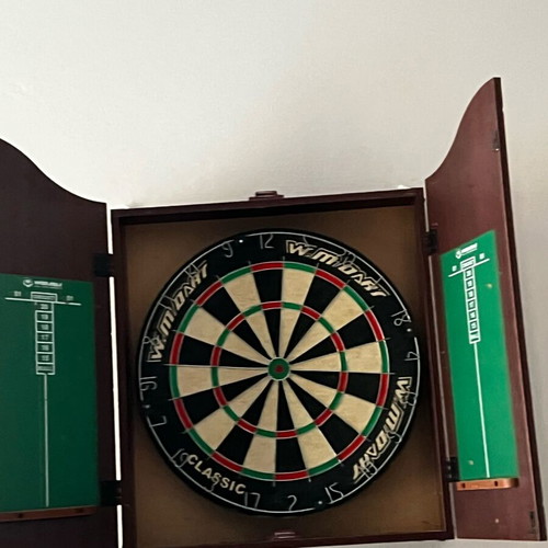 Dartboard cabinet used