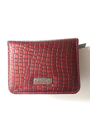 Doca wallet red metallic new