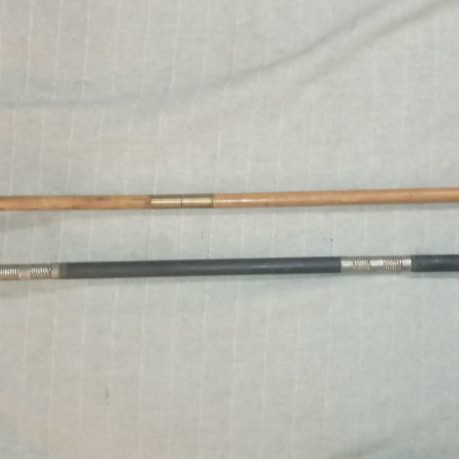Wooden gun cleaning rods pack of 2, 50s manufacture