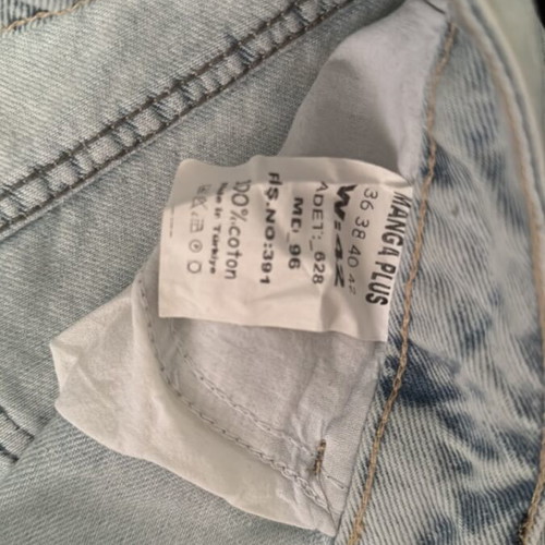 High-rise blue shorts XL 42 new