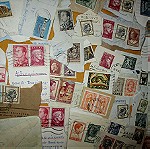  Λοτ 70 ελληνικά γραμματόσημα αποκομμένα απο ταχυδρομημενους φακελους