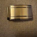 Belt buckle like new, silver
