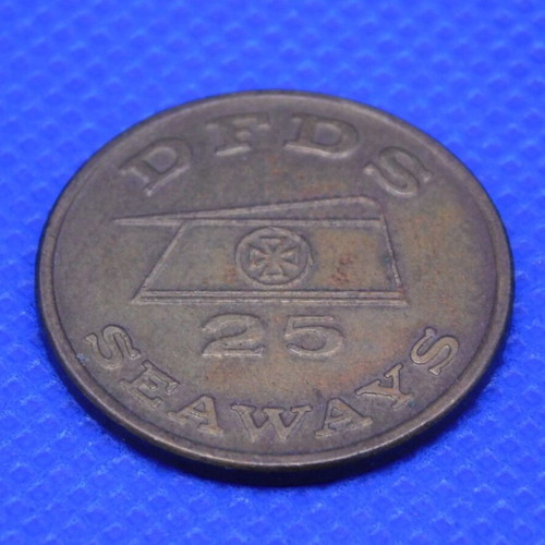 DFDS Seaways 25 brass token