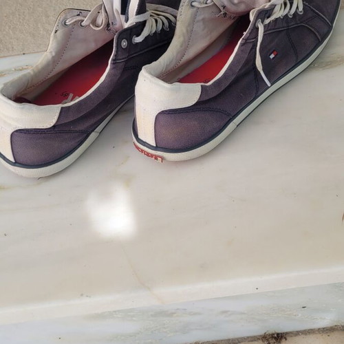 Hilfiger men's sport shoes size 44 lightly used, dark blue