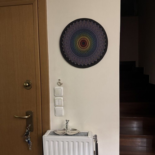 Handmade Thread Paintings 40x40 with Stand