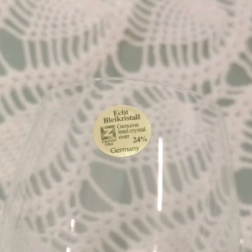Echt Bleikristall Germany crystal wine glasses new, set of 2