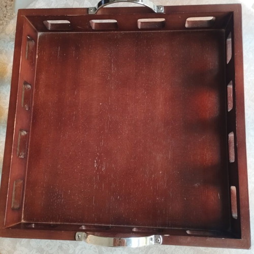 Studio Nova Wooden Serving Tray vintage, used, 35.5x35.5x6.5 cm